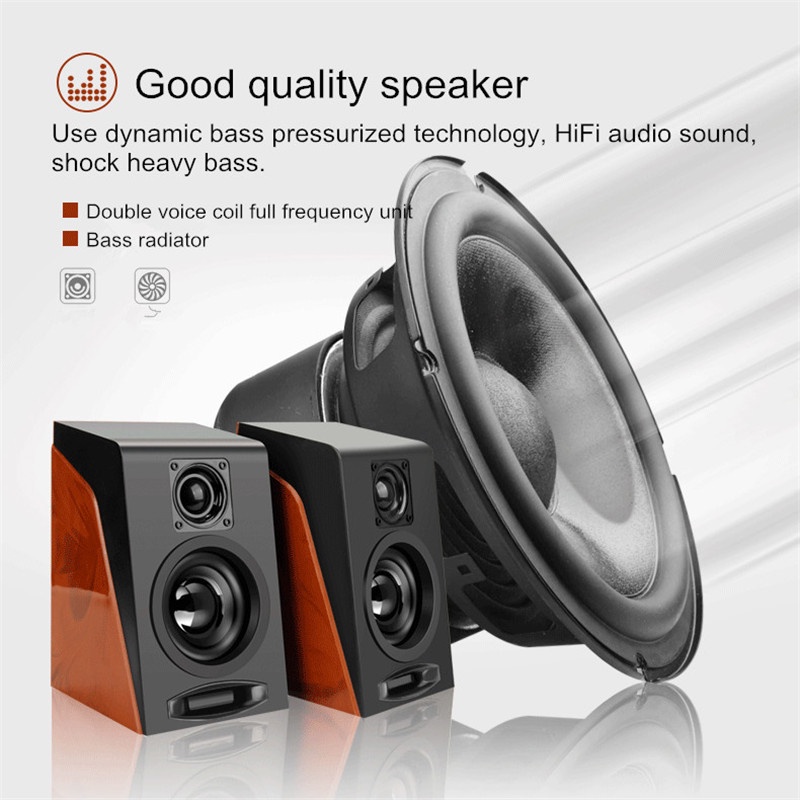 SPEAKER FIRST EYE 950 HIFI DESKTOP MULTIMEDIA STEREO 2.0 HITAM