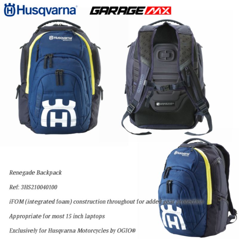 BACK PACK TAS HUSQVARNA RENEGADE