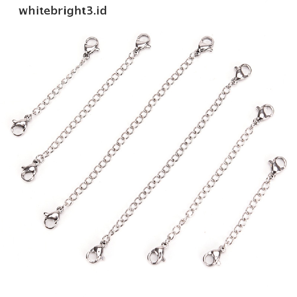 (whitebright3.id) Rantai Extender Tail Links Untuk Membuat Perhiasan Kalung / Gelang / Anting