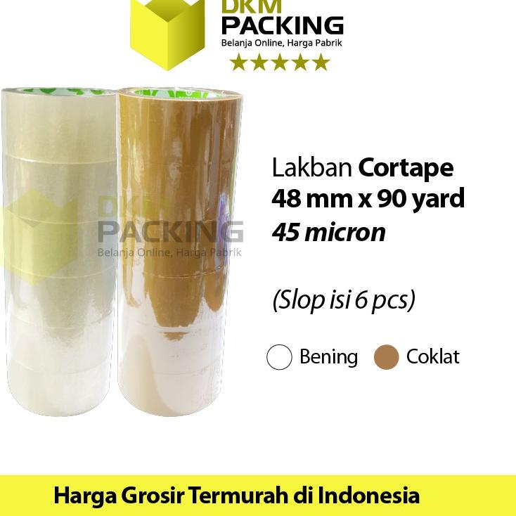 

Serbu Kejutan Lakban 48mm x 90yard CORTAPE Plakban Isolasi PREMIUM TERMURAH /SELOP