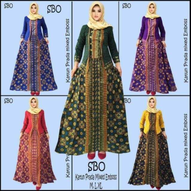 Kebaya modern batik /  gamis batik modern