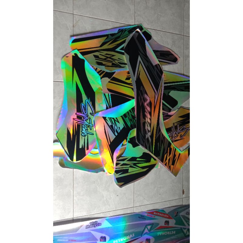 les Sticker striping Decal full body Yamaha Nmax hologram
