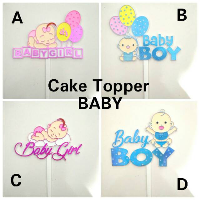 

Cake Topper Baby Boy Girl Birthday