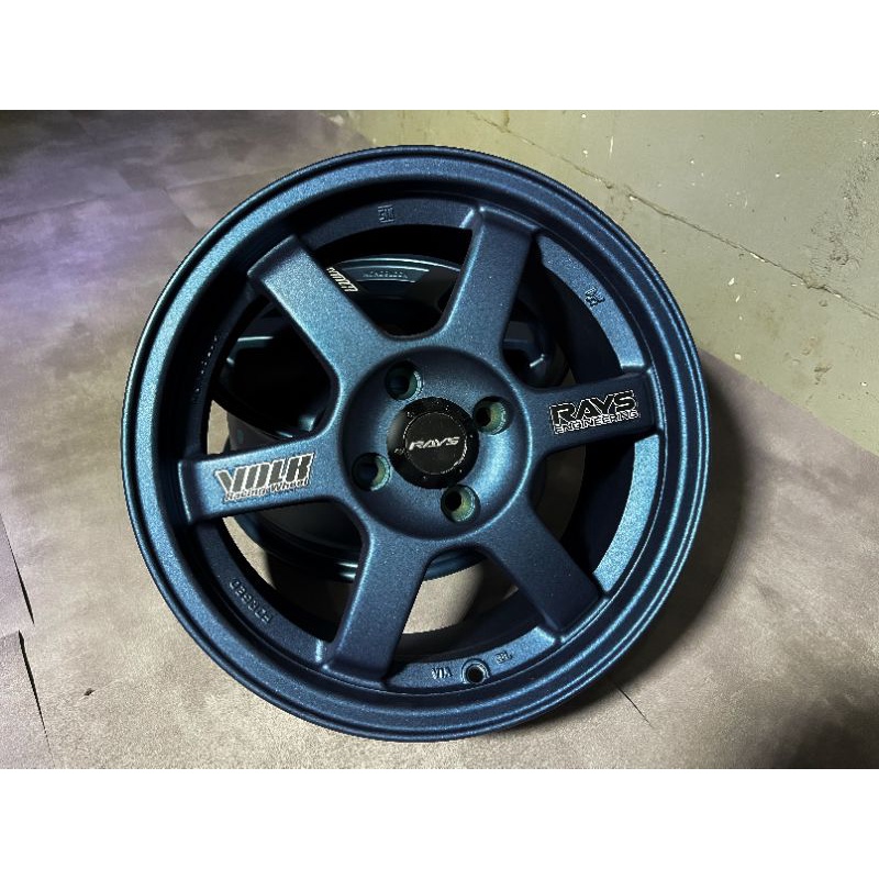 Foto velg TE37 RING 15 BIRU PCD 4x100