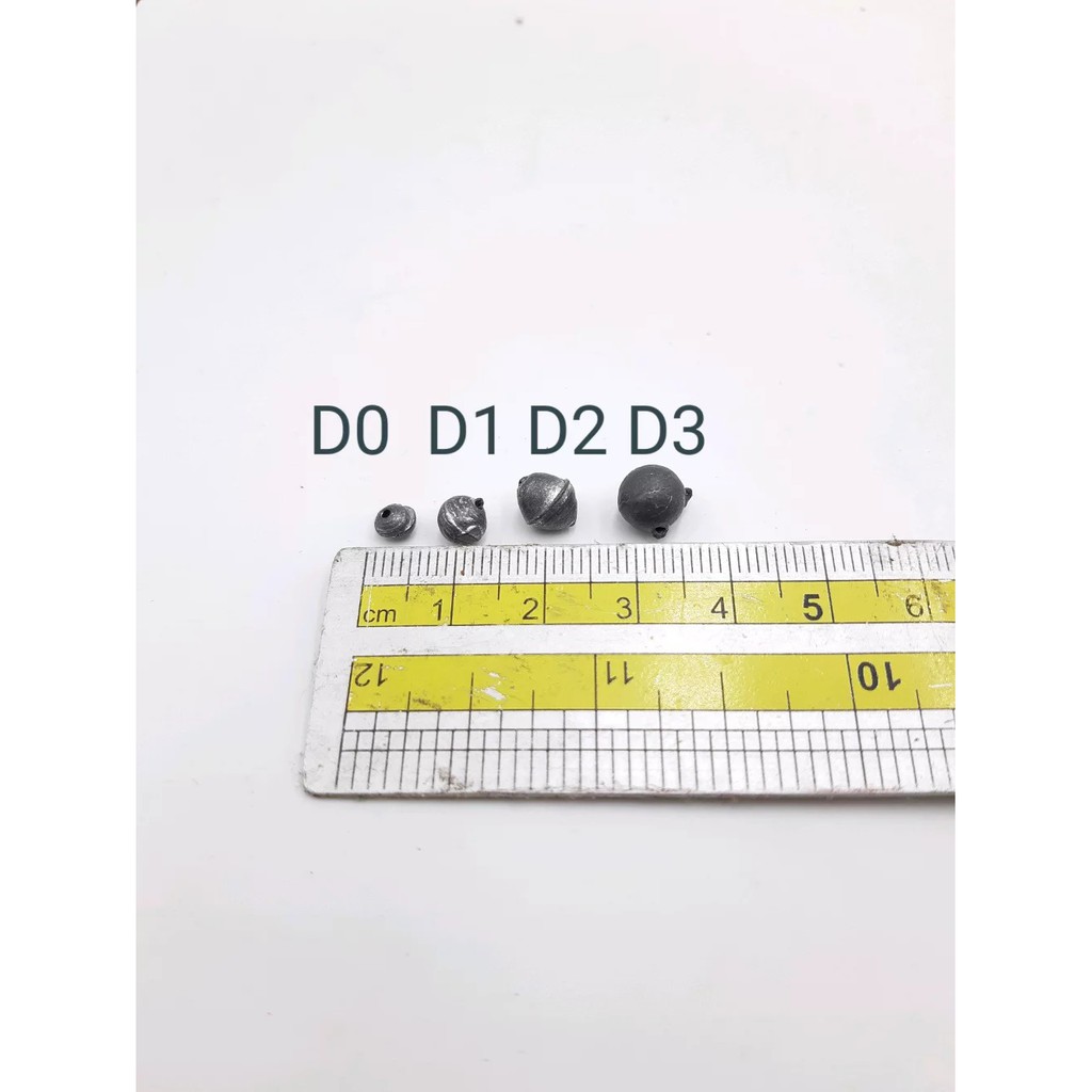 Timah Pancing Bulat Merica D0 D1 D2 D3 D4 D5 - Perkilo