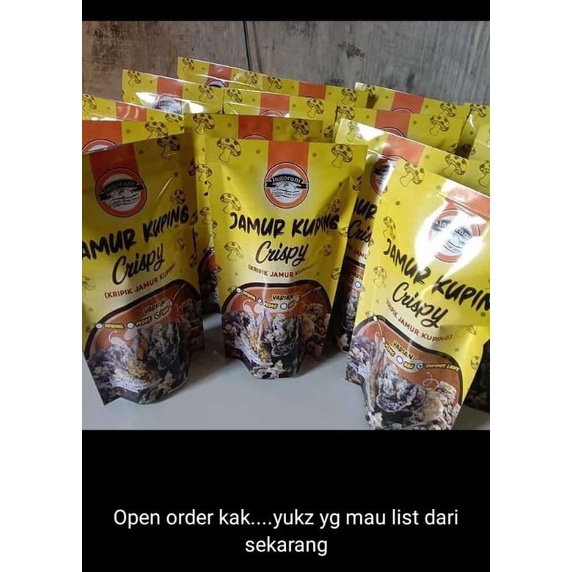 

keripik jamur kemasan kuning