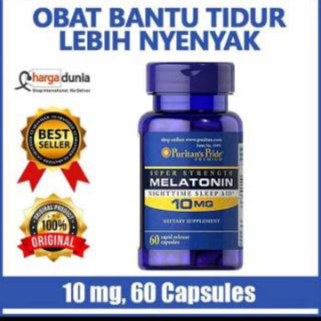 Melatonin Puritans 10mg..isi 60 caps.. Puritans pride