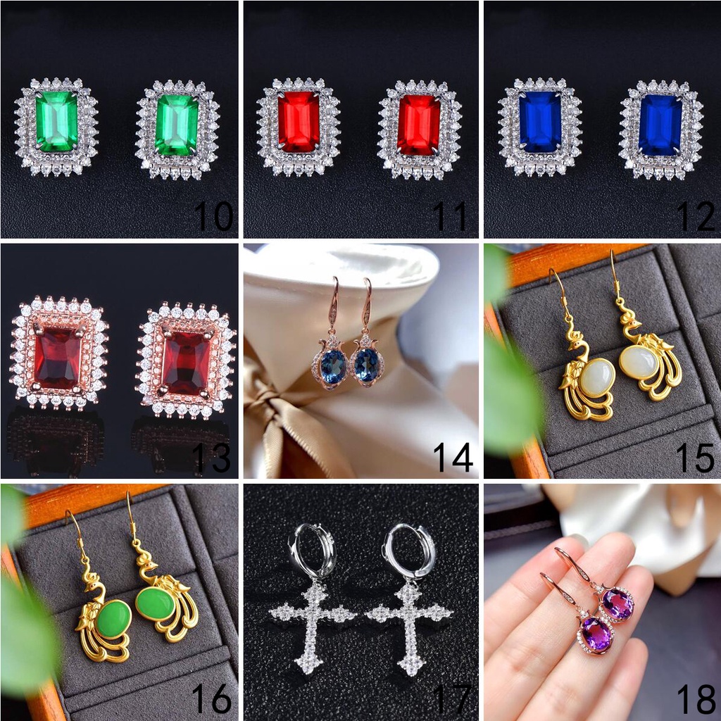 925 anting-anting perak murni, Busana sederhana, Anting-Anting wanita, Perhiasan Fashion Korea, Aksesoris telinga ED016