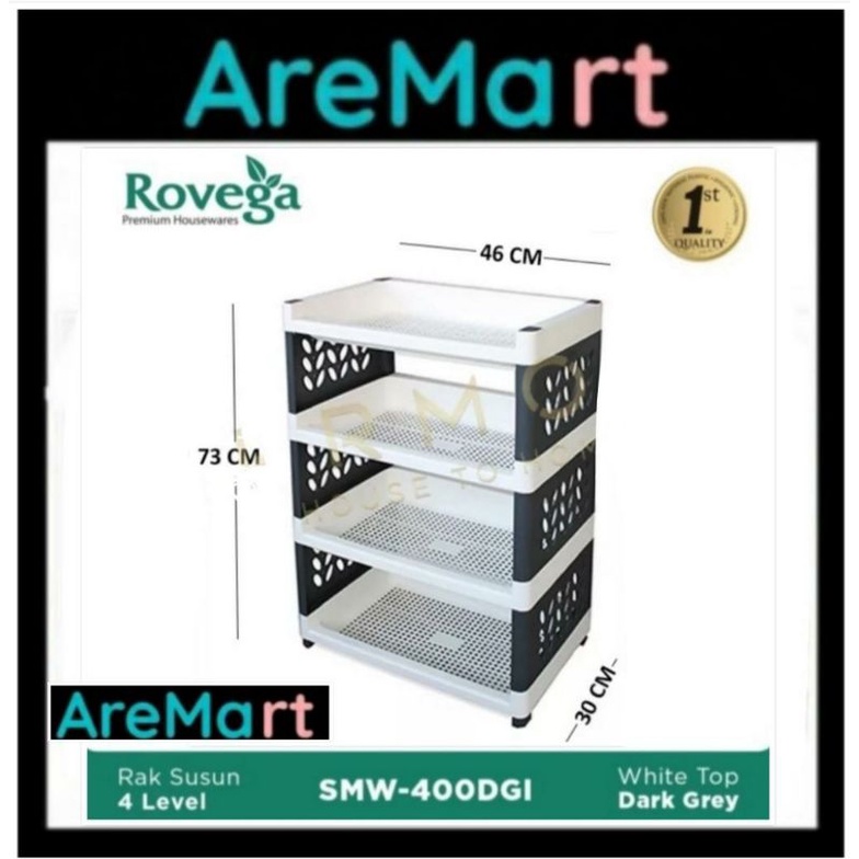 Rak Susun Plastik Rovega Supra Rak Susun 4 Tingkat Rak Susun Plastik ROVEGA SMW 400 Rak Rovega