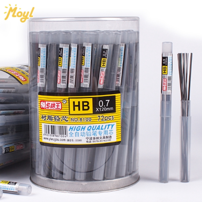 20pcs Pensil HB Isi Ulang Otomatis 0.7mm / 0.5mm Untuk Menggambar