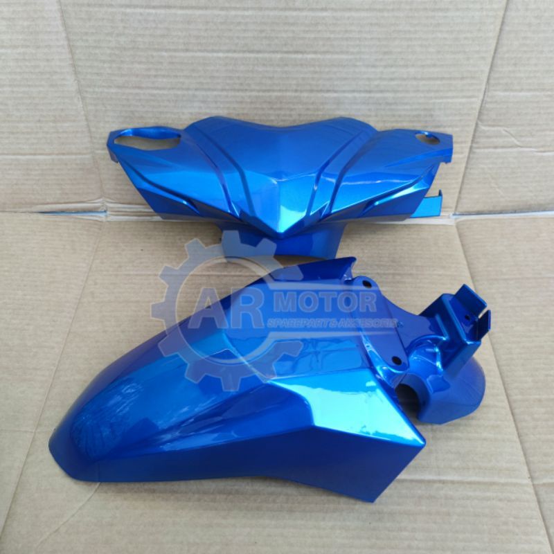 BATOK DEPAN DAN SPAKBOR DEPAN BEAT FI 2016 BIRU