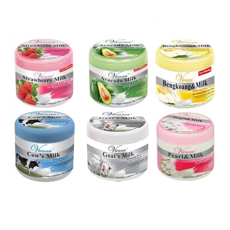 VIENNA BRIGHTENING BODY SCRUB 250GR BPOM - LULUR MANDI VIENNA 250G