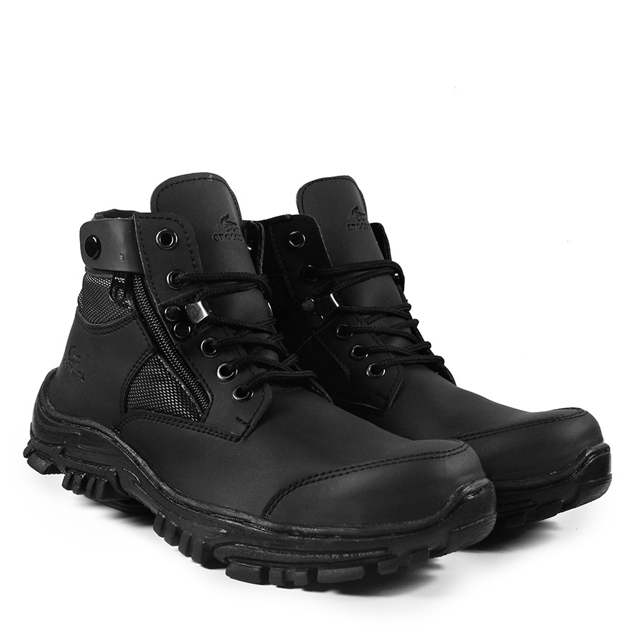 Sepatu Boots Pria Crocodile Jointer Safety / Ujung Besi TERMURAH