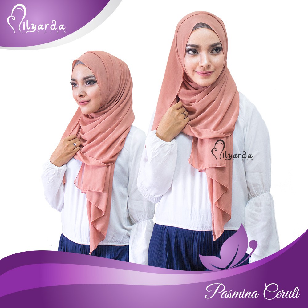 15+ Trend Terbaru Hijab Pashmina Bahan Ceruti