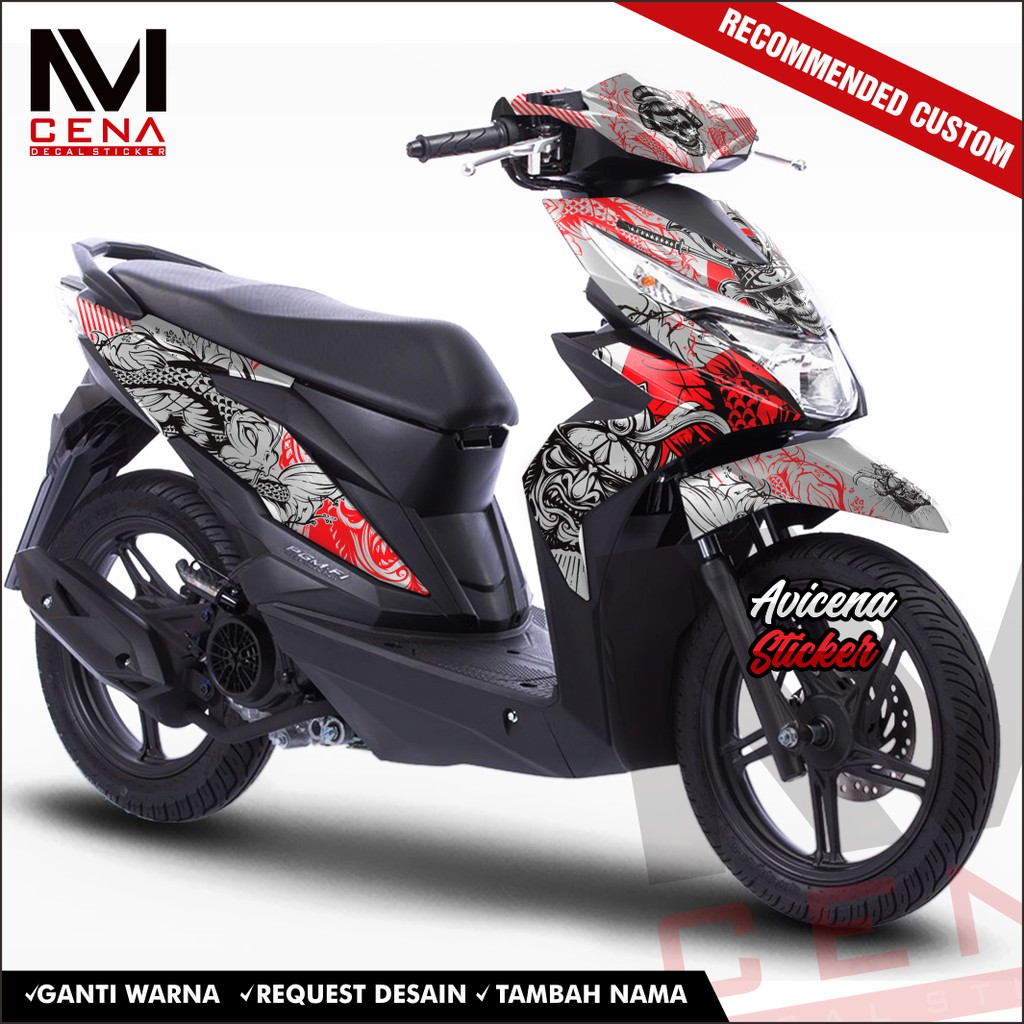 Decal Sticker Honda Beat Street Full Body 2017 2018 2019 Dekal Beat Esp Decal Beat jap