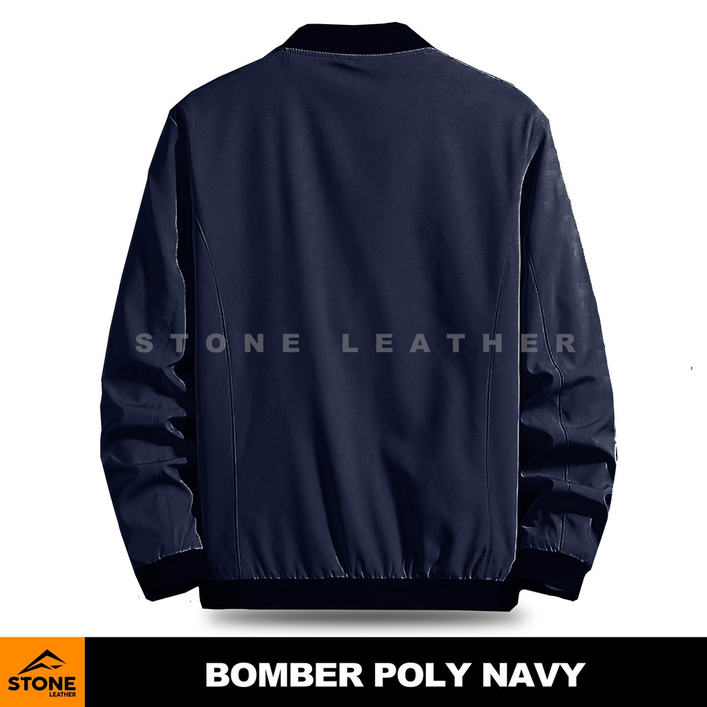 Jaket Bomber Pria Casual Korea Terbaru/Jaket Pria/Jaket Bomber/Jaket Warna Navy