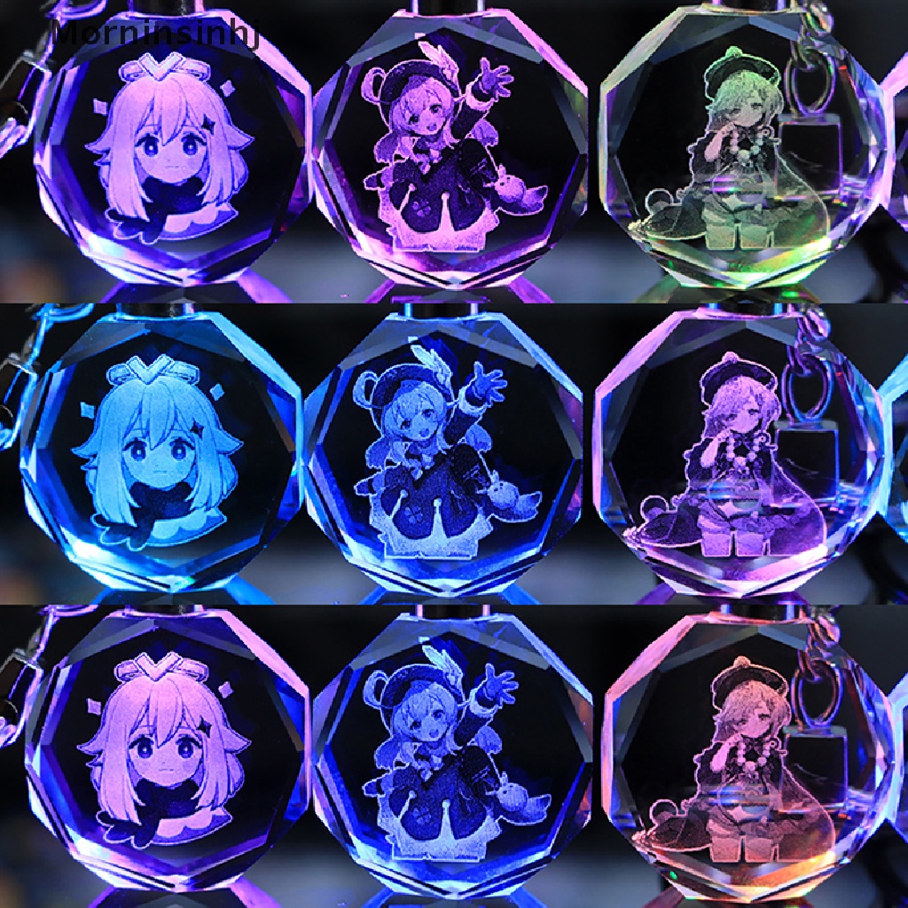 Mornin Genshin Impact Acrylic KeyChains Trinket Aksesoris Anime Tas Liontin KeyChains id