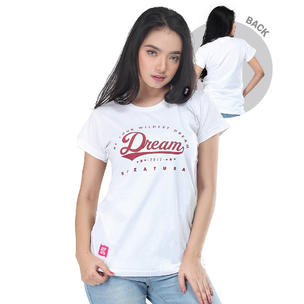 ATASAN WANITA KUZATURA KZR 294 KAOS WANITA KUZATURA KZR 294 BAJU WANITA KUZATURA KZR 294 WHITE