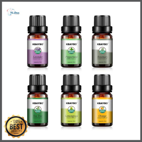 Taffware HUMI Pure Essential Fragrance Oils Aromatherapy Diffusers 10ml 6 PCS K-E7 Grab Medan