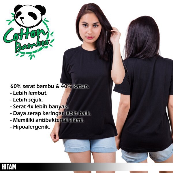 Promo Kaos polos katun bambu kaos katun bambu Kaos cotton bambu