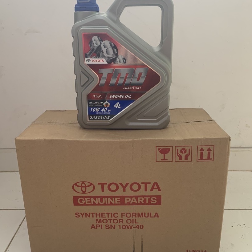 43 /DUS TMO BENSIN 4L ISI 4 10W-40 TOYOTA OLI MESIN OIL MOBIL 4000ML