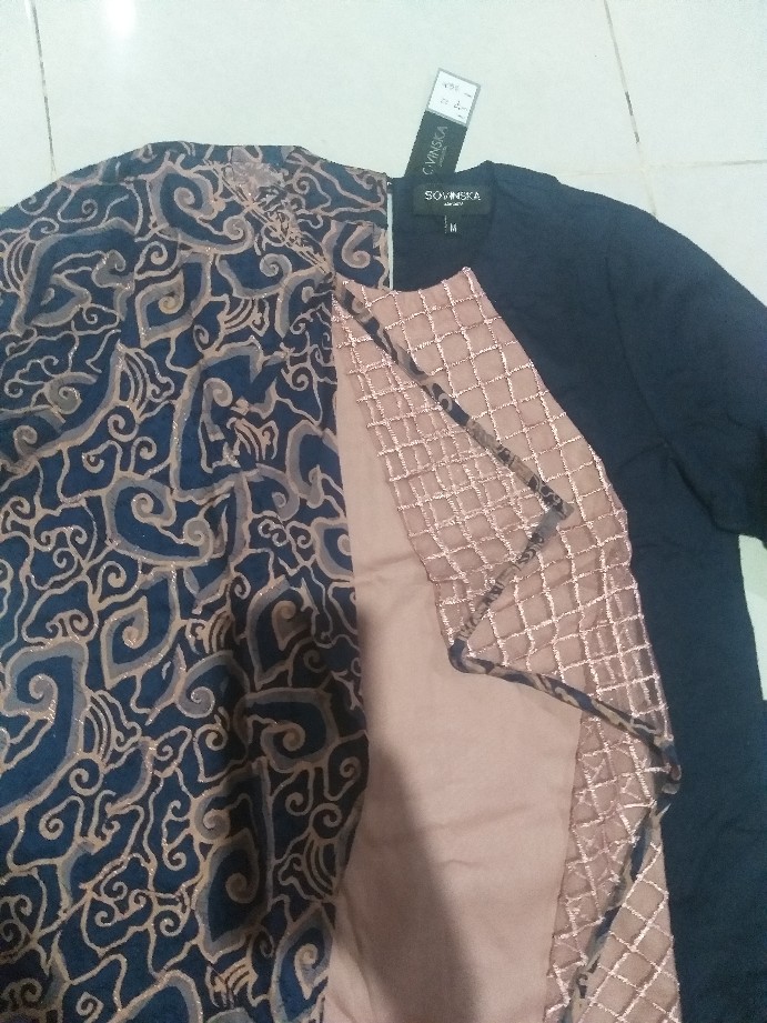 Gamis Batik Wtp 22 Mm Navi