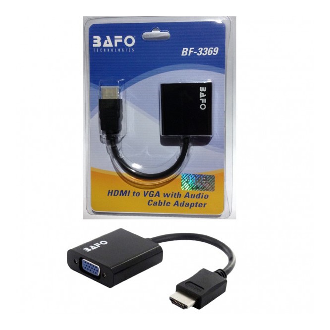 Bafo Bf-3369 Hdmi To Vga Adapter With Audio