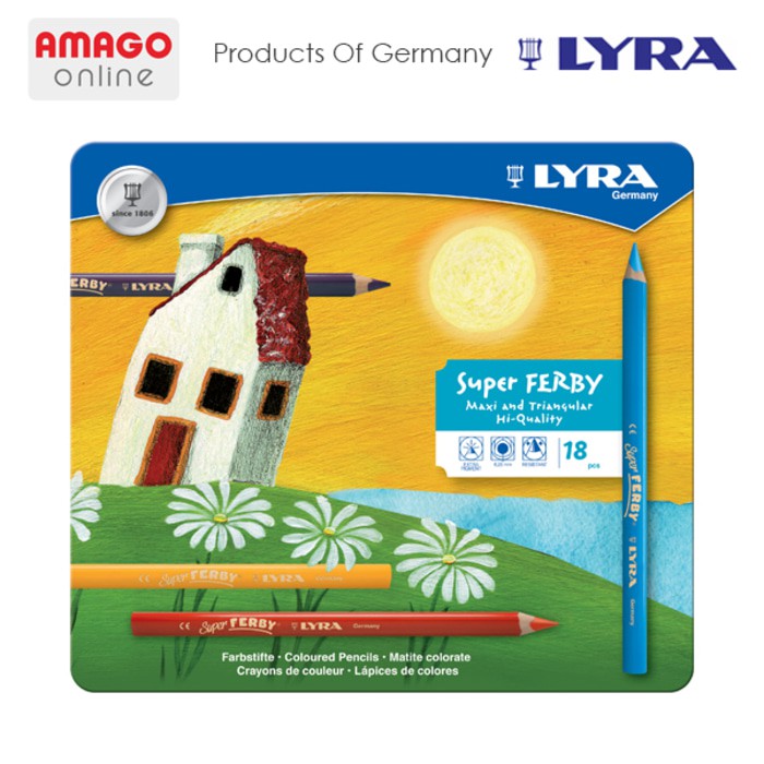 LYRA SUPER FERBY LACQUERED - COLOR PENCIL - 18 COLORS - 3721180