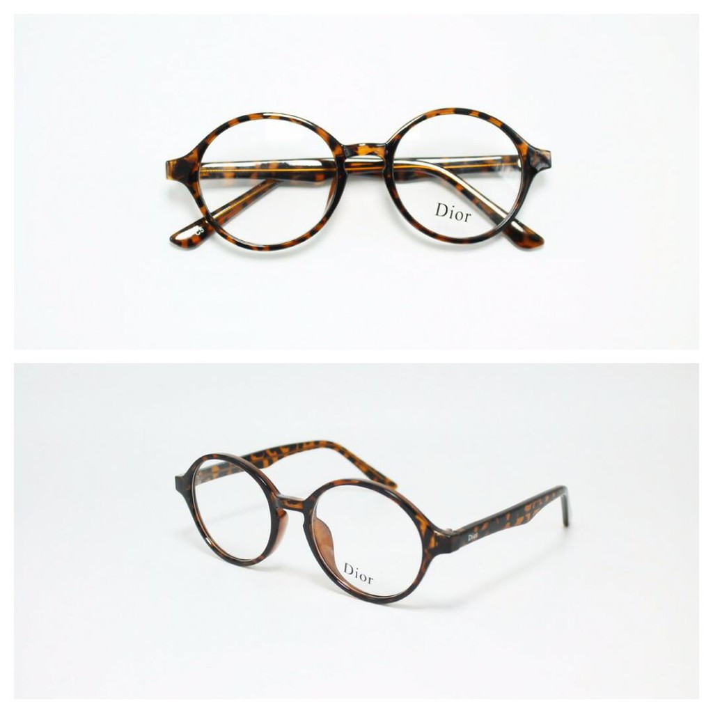 Frame Kacamata Minus Dior 255 Bulat Pria Wanita