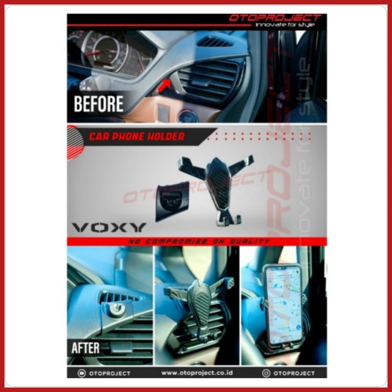 Dudukan HP / Phone Holder Otoproject Toyota Voxy