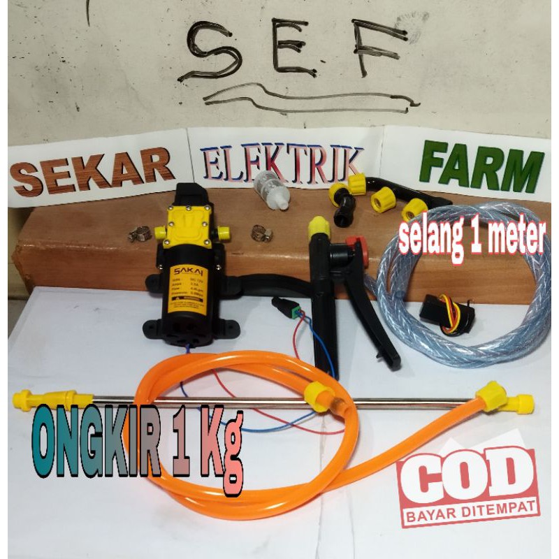 PERALATAN LENGKAP UNTUK UPDATE/SPRAYER ELEKTRIK DAN BONUS SELANG BENANG 1M