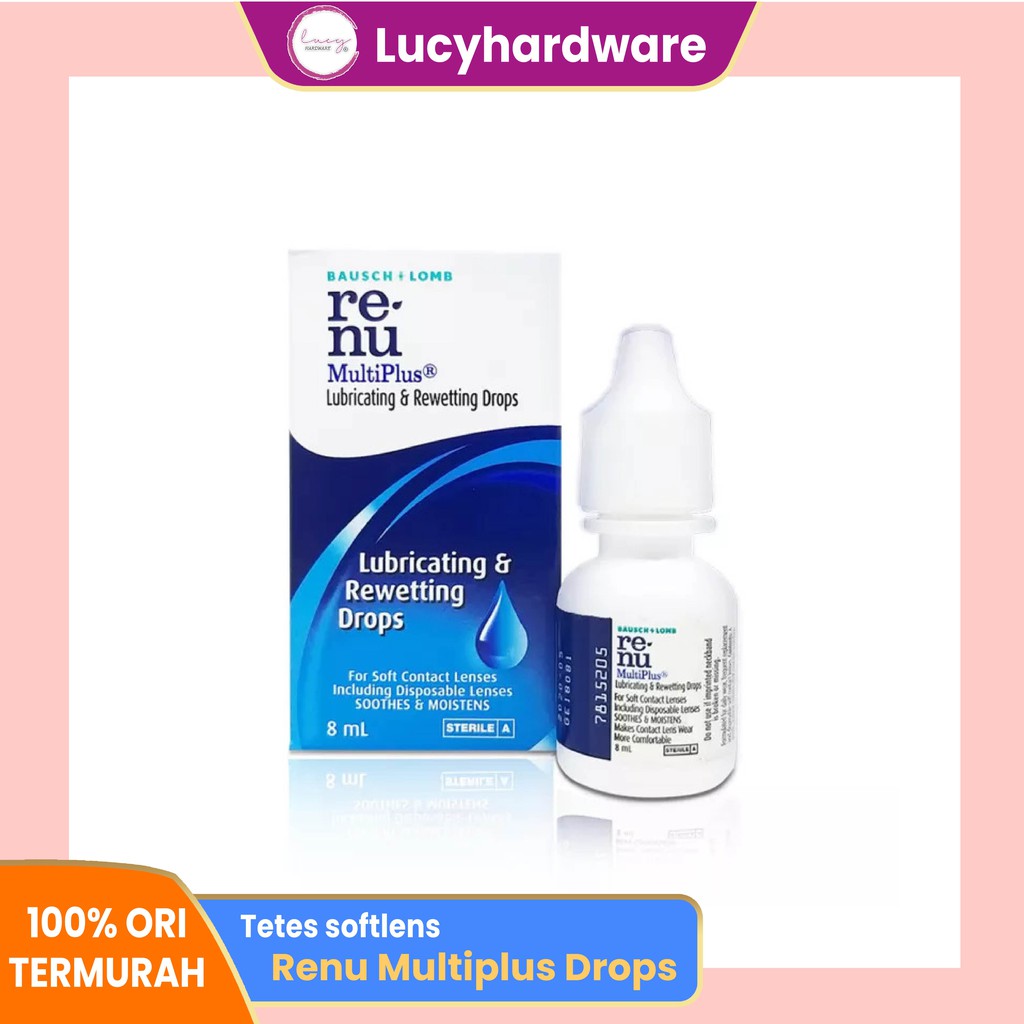 Tetes mata softlens Renu Drops Multiplus 8ml eye drops