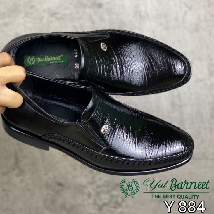 (SALE) Sepatu Pantofel Pria Sepatu Pantopel Formal Hitam Kerja Pesta Kulit Asli Pentopel Yal Barneet