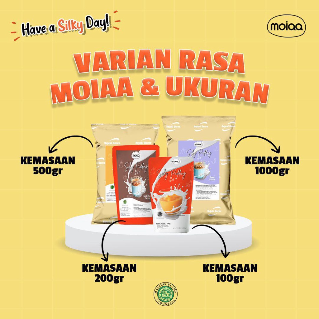 

Moiaa 10 x 200 gr Premix Silky Pudding Puding Sutera TokoShobi