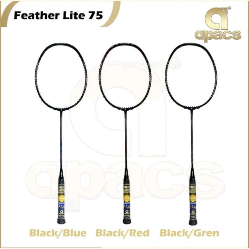 Raket Badminton Apacs Feather Lite 75 Batangan ORIGINAL MALAYSIA