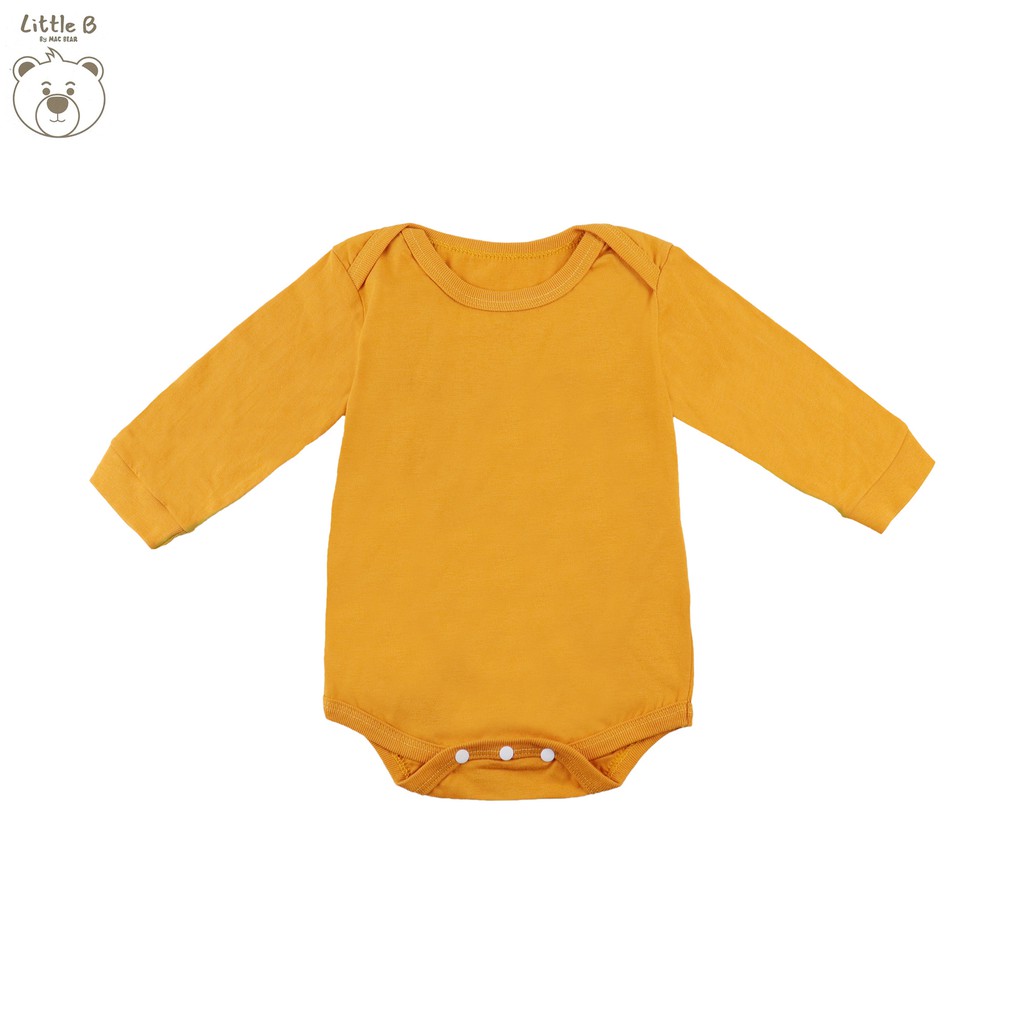 Little B By MacBear Jumper Bayi Unisex Basic Collection Little Boly Newborn - 12 bulan-Mustard Yellow
