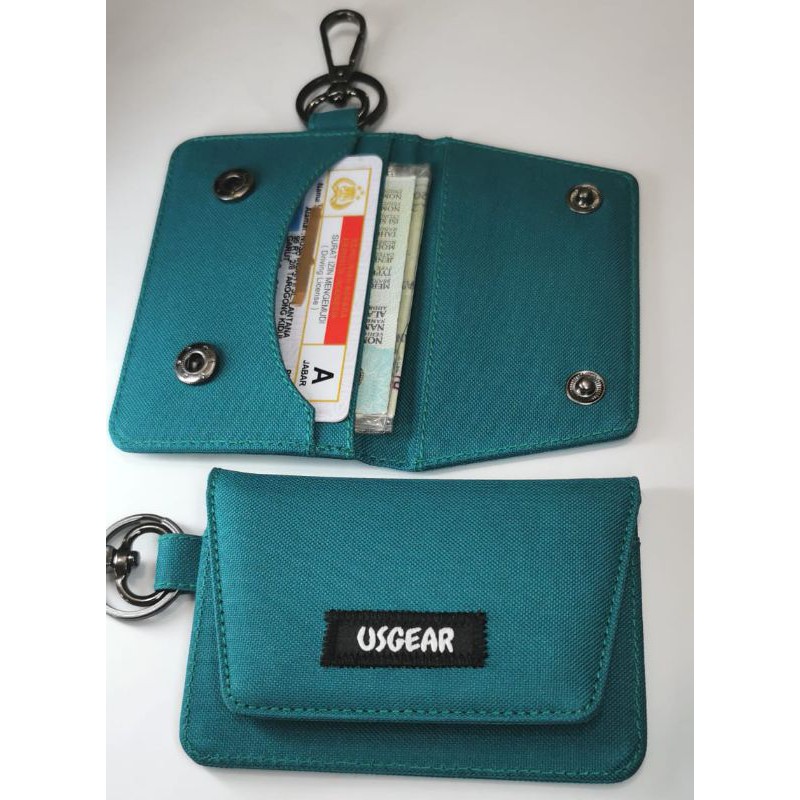 Gantungan Kunci Mobil Motor / Keychain / Dompet STNK Slim / Warna Tosca - UGDA0006