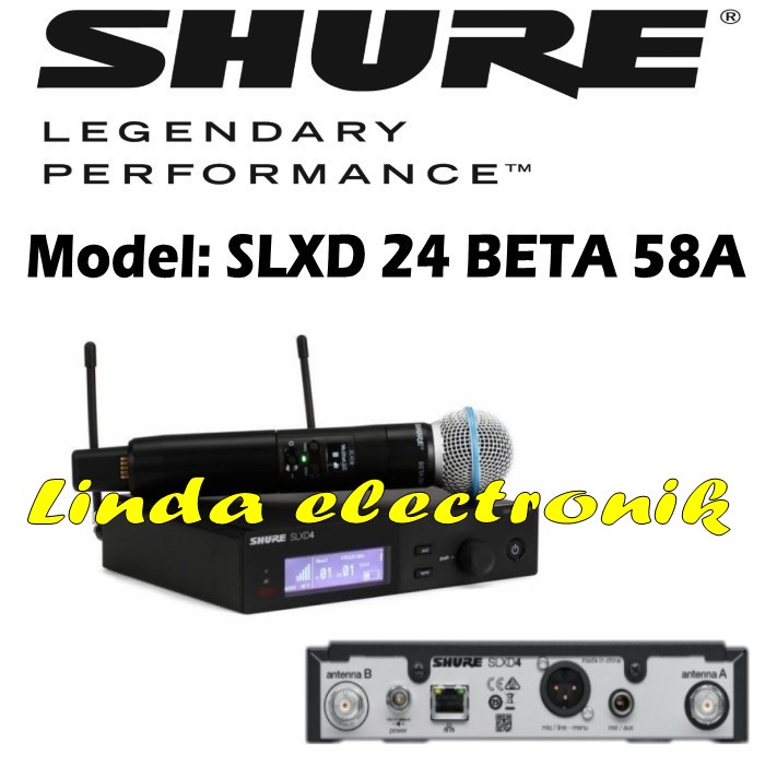 mic wireless shure slxd24 beta58a shure slxd 24 beta 58a single mic
