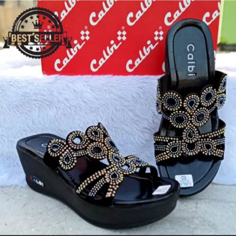 PROMO SALE SANDAL CALBI MODEL TERBARU/SANDAL SELOP WANITA CALBI MODEL KEKINIAN COD