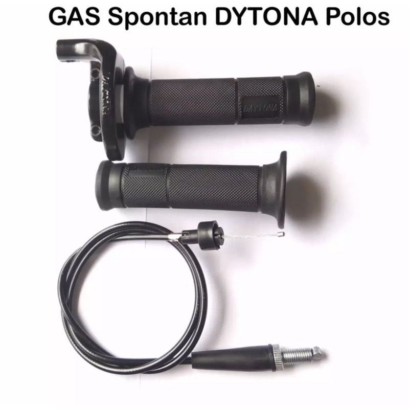 Gas spontan daytona polos full besi all motor tanpa tombol sesuai foto