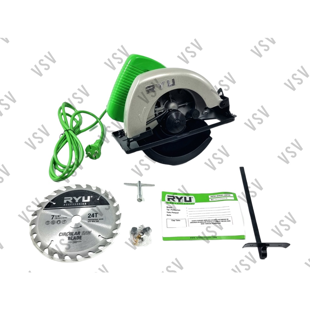 RYU RCS185-1 Circular Saw 185mm Mesin Gergaji Potong Kayu Circle Cutter