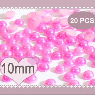 DEKORASI SLIME / CLAY / NAIL ART PEARL ROUND 10MM / 8MM / 5MM KUKU KUTEK