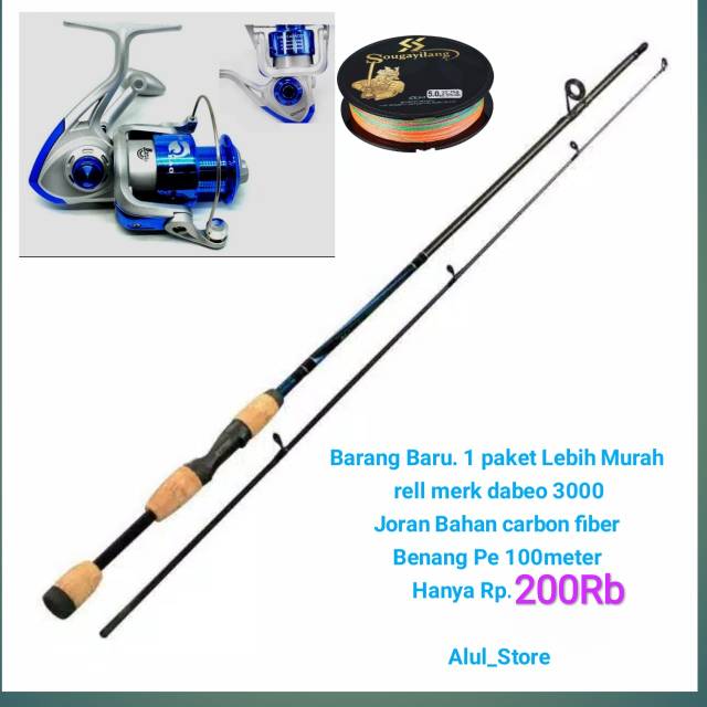 Alat pancing 1 seat lebih murah Rell + Joran + Senar PE
