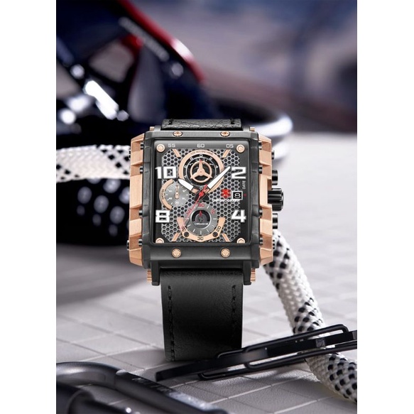 Jam Tangan Pria T5 H3864 3864 Original Leather Chrono Watch