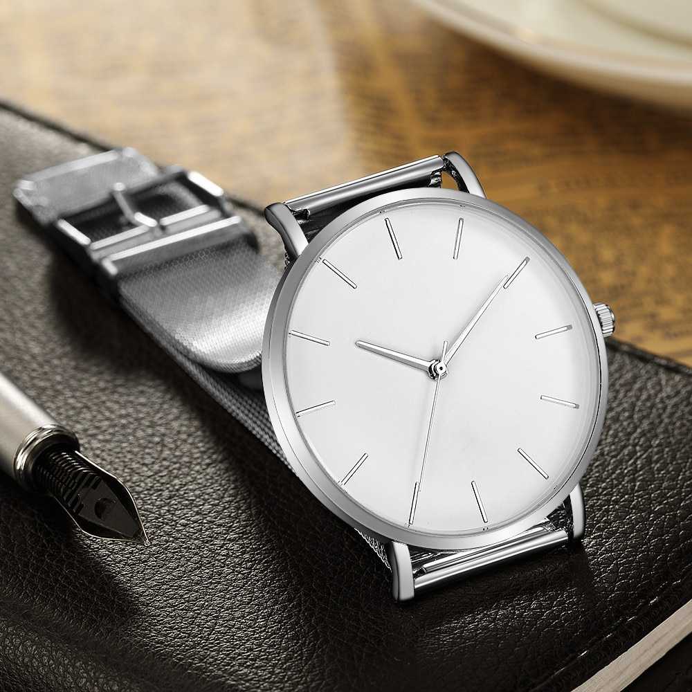 Jam Tangan Kasual Pria Milanese Stainless Steel - Relogio 3294