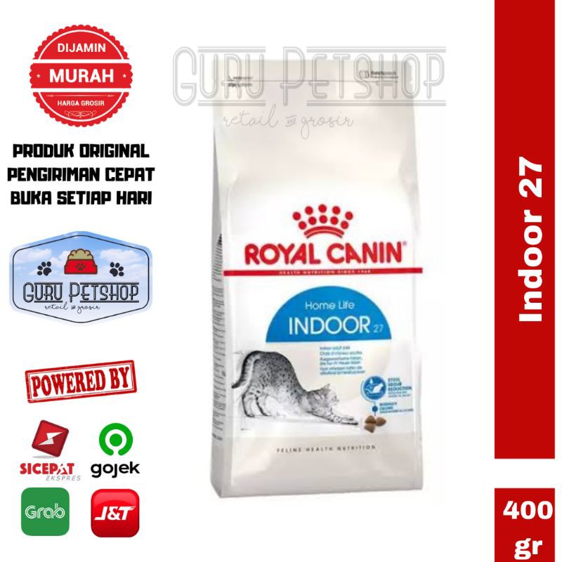 Royal Canin Indoor 27 400gr Freshpack / Makanan Kucing Indoor Royal Canin