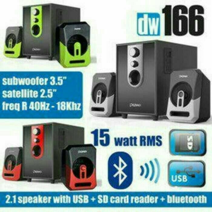 ORIGINAL Speaker Aktif DAZUMBA DW166 - Bluetooth, USB, SD/MMC TERMURAH