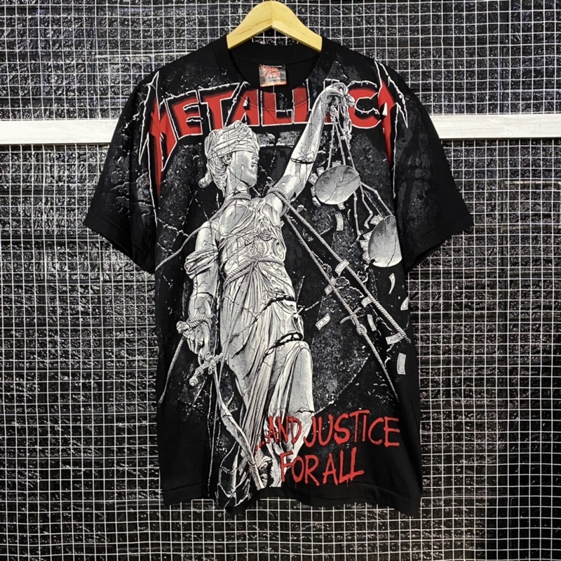 SOLD kaos band the roxx metallica all over print aop ovp