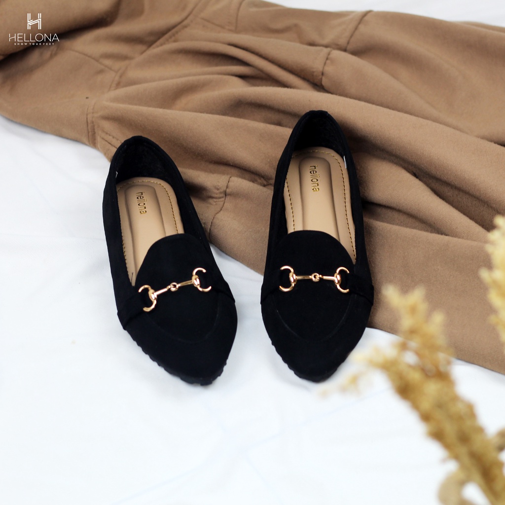 Hellona Alin Flatshoes Model Simply Sole Karet