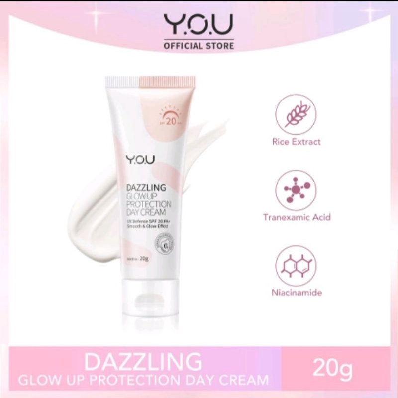 you dazzling glow up day cream